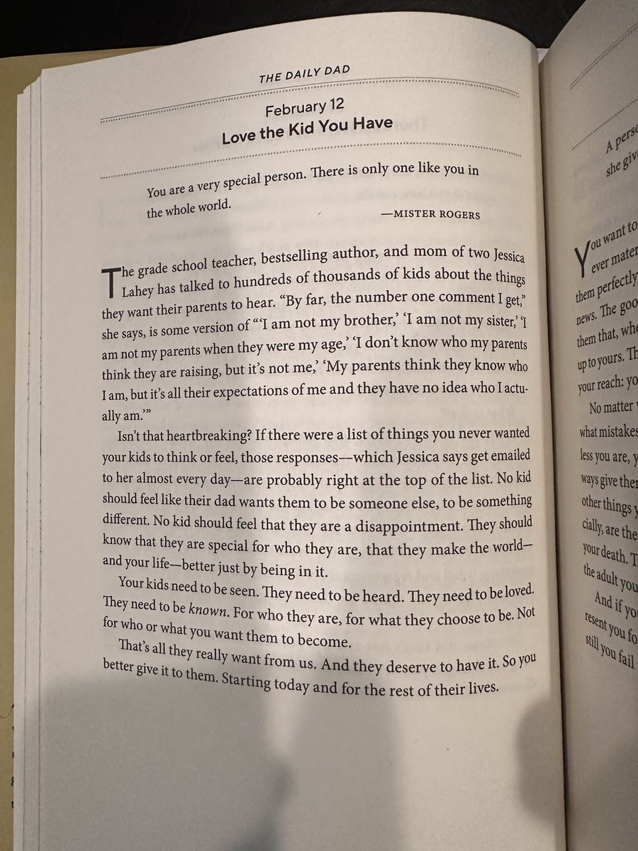 Today's excerpt from "The Daily Dad: 366 Meditations on Parenting, Love, and Raising Great Kids"