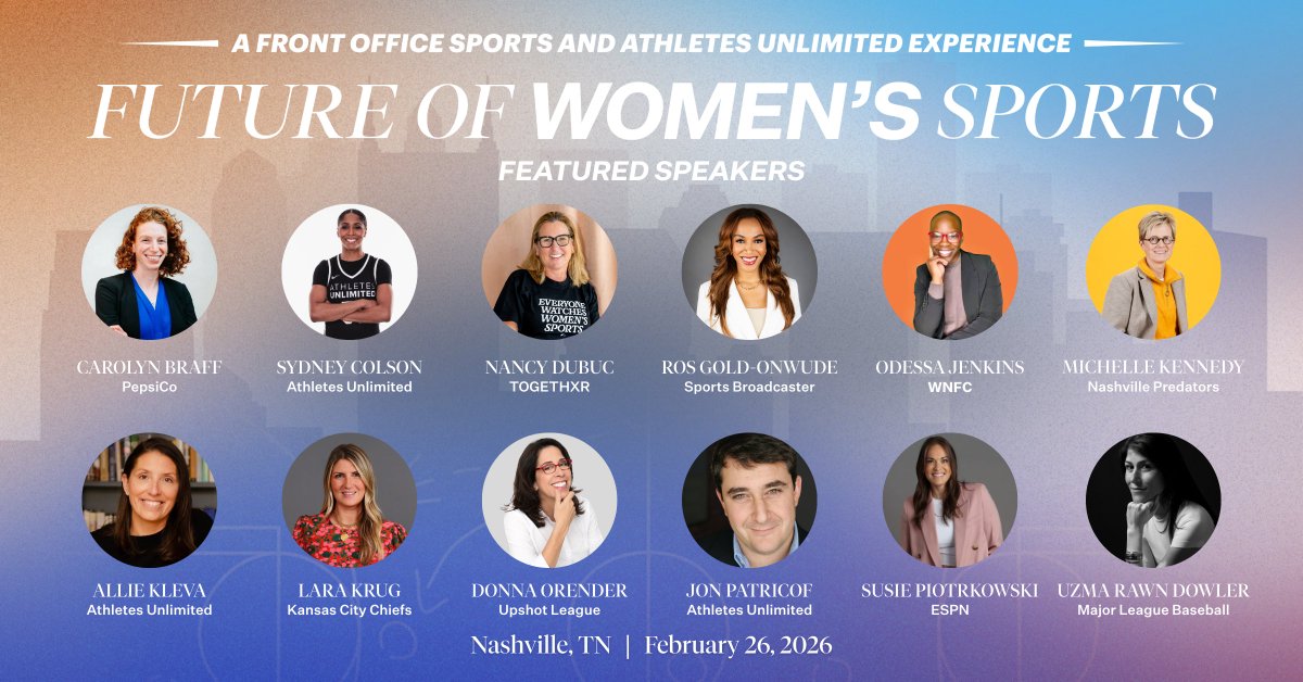 Front Office Sports Events tweet media