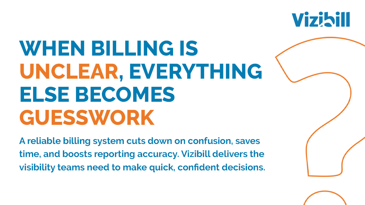 Vizibill's tweet photo. When your billing system lacks clarity, it becomes harder to trust the rest of your numbers.

Unclear payments, missed details, and repeat questions all slow down your team and weaken decision-making. That’s why billing isn’t just a back-end task, it’s a strategic one.

Vizibill gives you a clear system that supports smarter operations, from start to finish. Explore more at https://t.co/Ag31kuWjTL