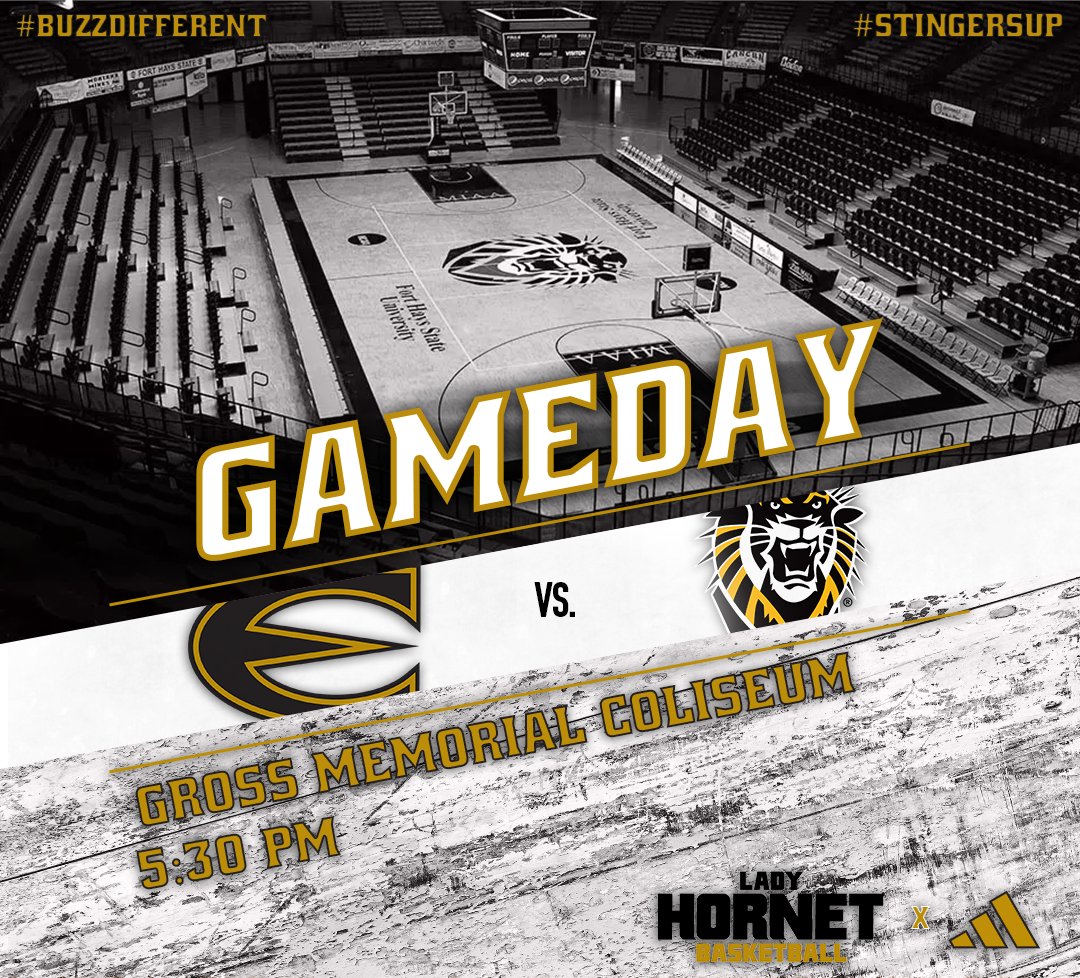 ESUHornetsWBB's tweet photo. 🏀GAMEDAY!🏀

Back on the road as the Lady Hornets travel to Hays to take on the Tigers!

🆚 Fort Hays
⏰ 5:30 PM
📍 Gross Memorial Coliseum
📺 MIAA Network
📻 Mix 104.9 FM

#BuzzDifferent #StingersUp https://t.co/3PwEfjr28A