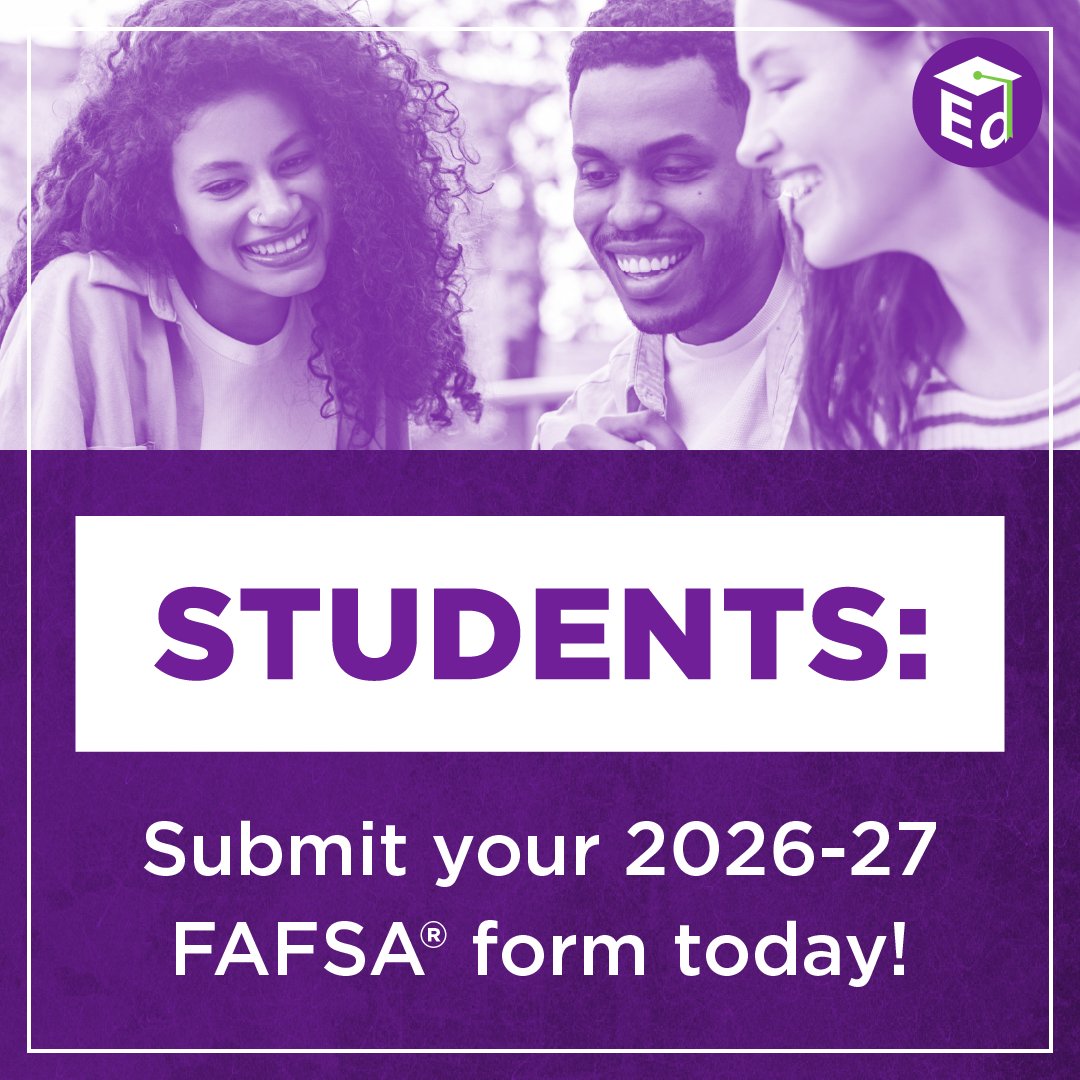 usedgov's tweet photo. The best way to celebrate Financial Aid Awareness Month: Filling out the new and improved 2026-27 FAFSA® form! 
 
https://t.co/yPUdxhU2BI #FinAidFeb https://t.co/lYnV7x0R2b
