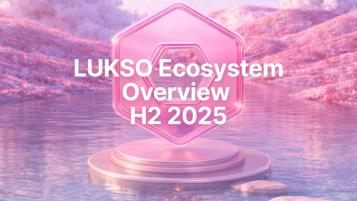 The LUKSO Ecosystem Overview for H2 2025 is now live.

A few highlights:
• LUKSO ↔ Ethereum bridge live, unlocking crosschain LYX liquidity
• Token Creator launched, enabling no-code, identity-linked tokens and NFTs
• Universal Profiles Mobile evolving into an identity hub