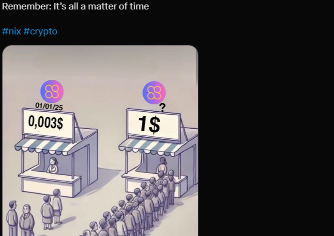 NIXToken's tweet image. Em preparação para atualizar o meme rsrsrs
$0,003 já ficou para trás!
#BuyNIX