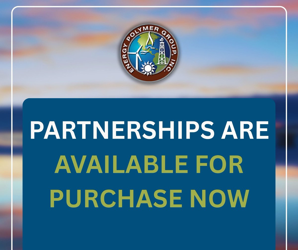 2026 EPG Partner Sponsorships Now Available!

energypolymergroup.org/Partner_Sponso…