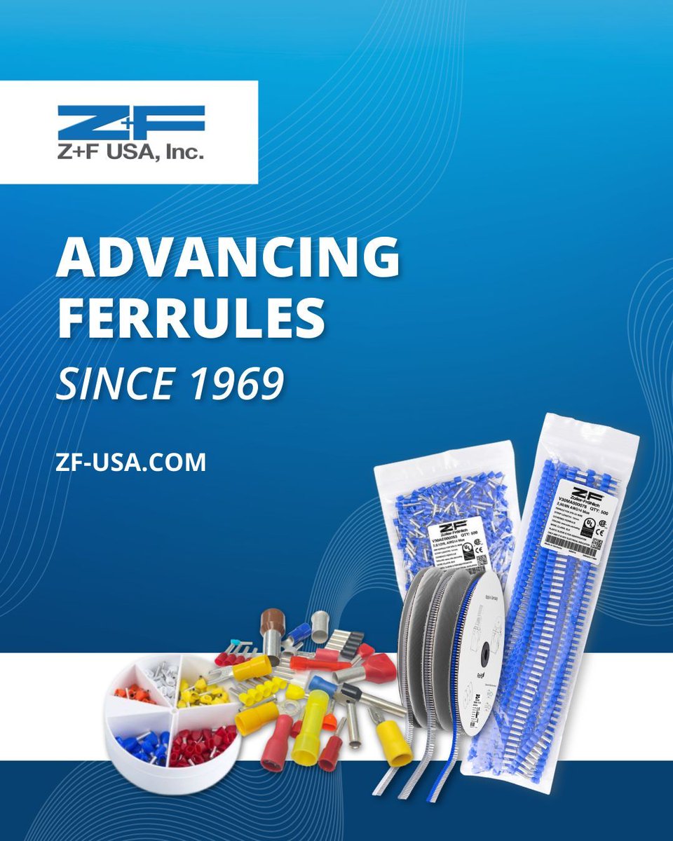 ZF_USA's tweet image. #Ferrules have come a long way!

From 1960s designs to innovations like conical entries and twin ferrules, they’ve evolved for safer, more reliable connections. Z+F continues that legacy every day.

zf-usa.com/wp-content/upl…

#WireProcessing #GermanDesign #WireAutomation