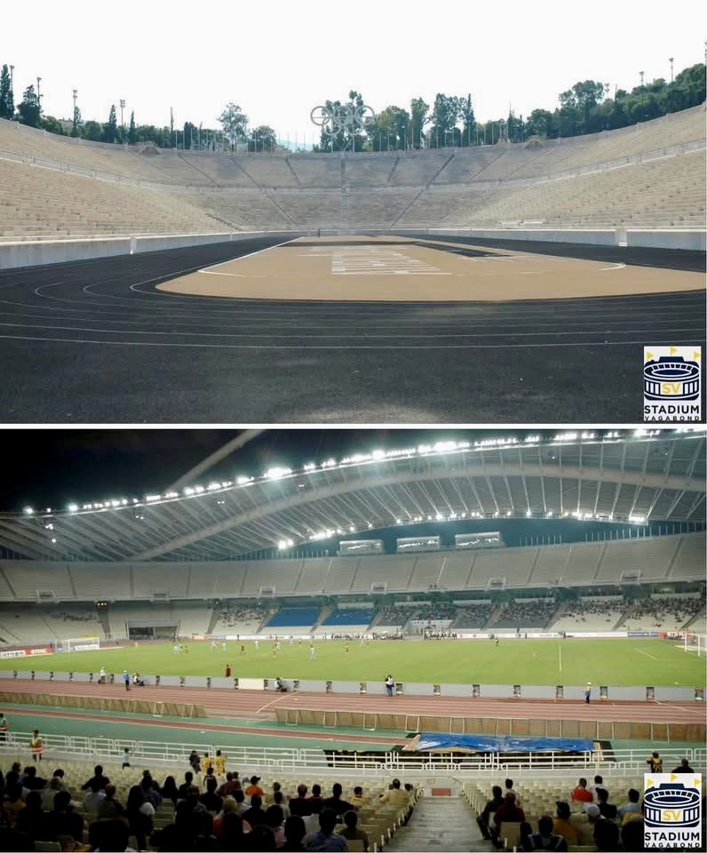 StadiumVagabond's tweet image. 🏅 Stadium Vagabond Olympics Month 🏟️
📍 Athens, Greece
📸 2006

🏛️ Panathenaic Stadium – 6th c. BCE origins | Rebuilt 1896 | Archery &amp;amp; Marathon finish (2004) | 50,000

⚽ OAKA “Spyros Louis” – Opened 1982 | Renovated 2004 | 69,618 | Main stadium for Athens 2004

#Athens2004