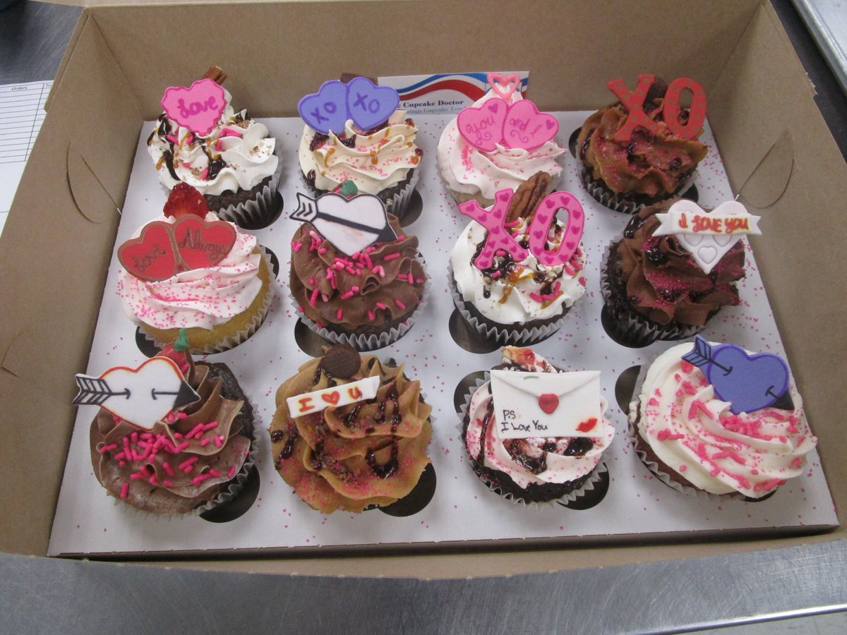 Thursday flavors: German Chocolate, Chocolate Cheesecake, Strawberry, Strawberry Shortcake, Choco-Strawberry, Lemon, Mudslide, Eggnog, Peppermint, Chocolate-Caramel, Turtle Cheesecake, Peanut Butter Chocolate, Peach Cobbler, S'more, Chocolate, Peak, Red Velvet &amp;Vanilla #cupcakes!