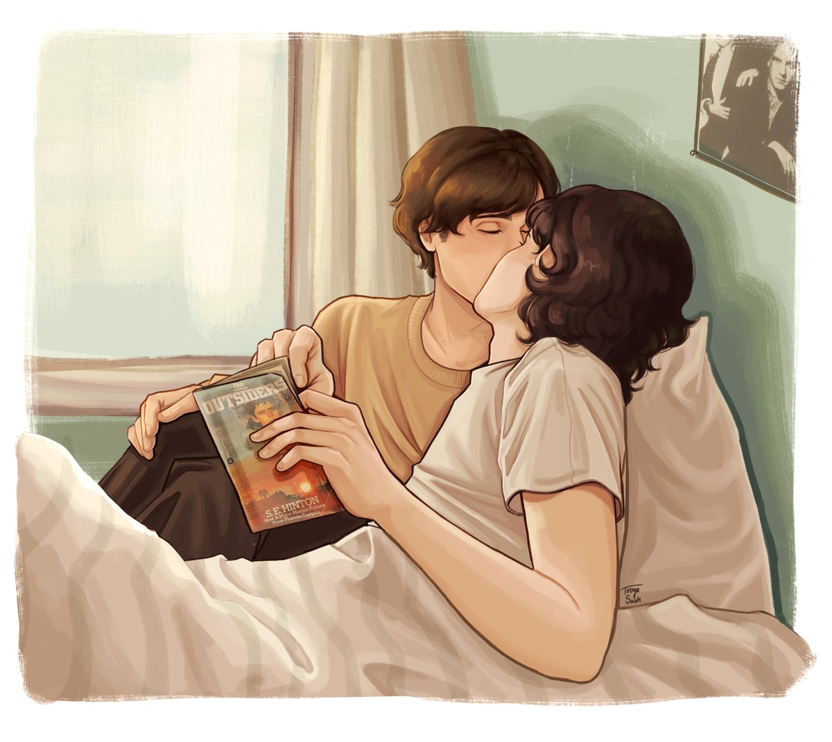 tvoyasashi's tweet photo. waking up together #byler #collegebyler #mikewheeler #willbyers https://t.co/tsjVICBPrj