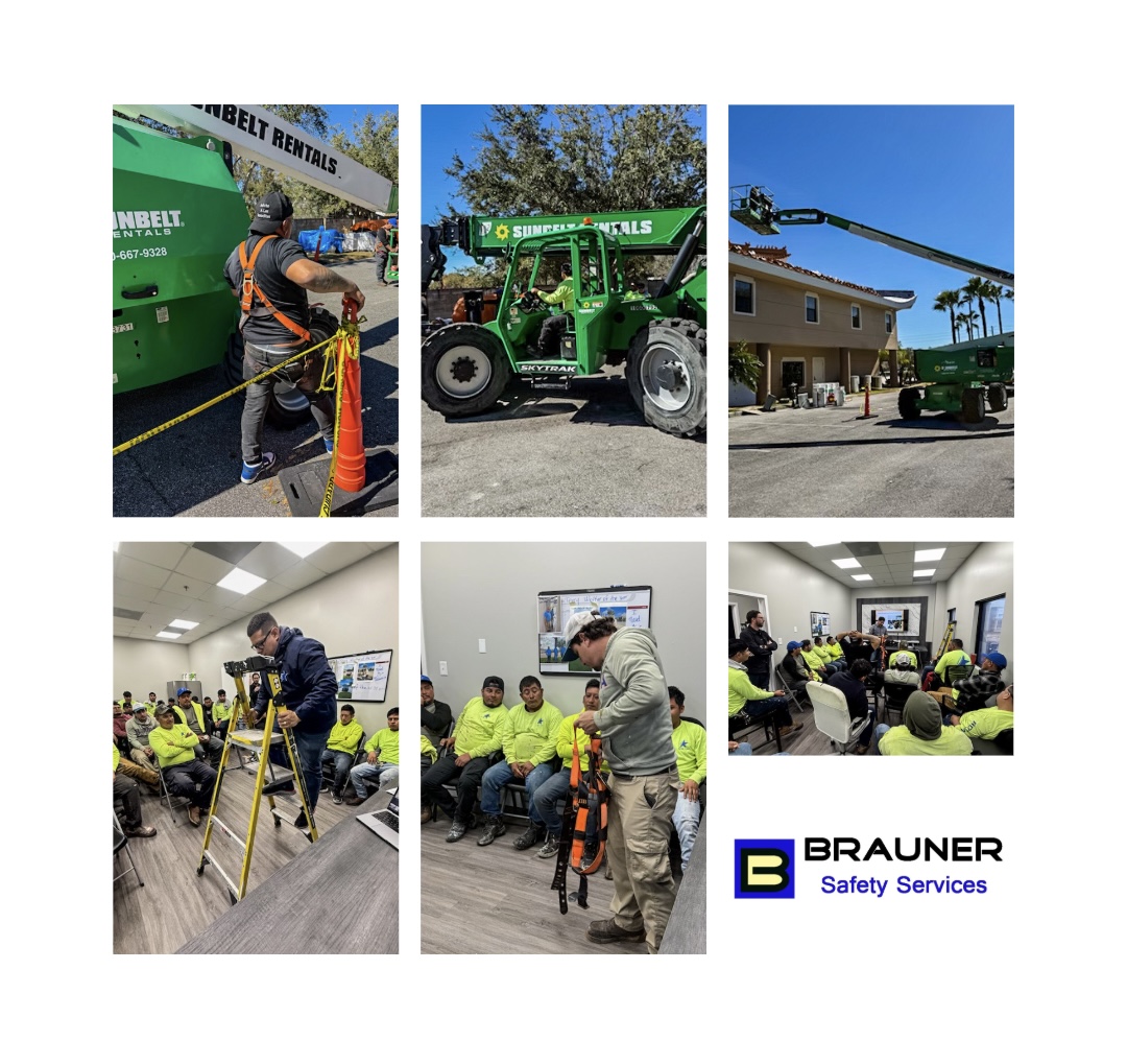 BraunerSafety's tweet photo. Congrats to Atlas Apex Roofing for their strong commitment to jobsite safety! 👏
From Aerial Boom Lift and Lull training to harness inspections and ladder safety, their team continues to prioritize education. Thank you for trusting us with your safety training! #RoofingSafety https://t.co/S3X2ERP2Jw