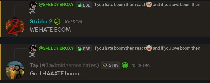 imspeedybroxy's tweet photo. So the fandom of Skibidi toilet is now getting against boom idk what's next but I am with boom and against all haters #BringBoomBack #skibditoilet #invisble #media #news #SFMAnimation https://t.co/OGQcrtO4uf