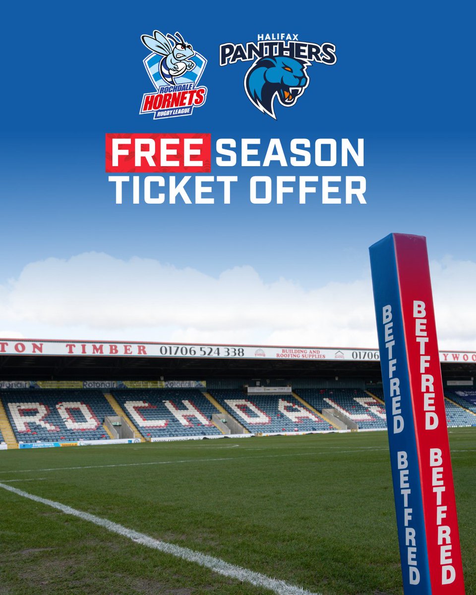 Hornets 🤝 Halifax

We can today announce that <a href="/HalifaxPanthers/">Halifax Panthers 🐾</a> season ticket holders will be permitted free entry to all home league fixtures at the Crown Oil Arena throughout the 2026 season 🎟️

📰: cstu.io/665058