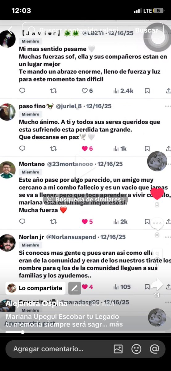 sofbnny's tweet image. Holas, se que es un tema viejito de pronto pero yo sigo agradecida. Miren que la familia de Mariana hizo un video y claramente los incluí a ustedes. Algunos salen en la grabación de los comentarios y demás por si quieren verlo, los quiero❤️
 vt.tiktok.com/ZSmYaEs4K/