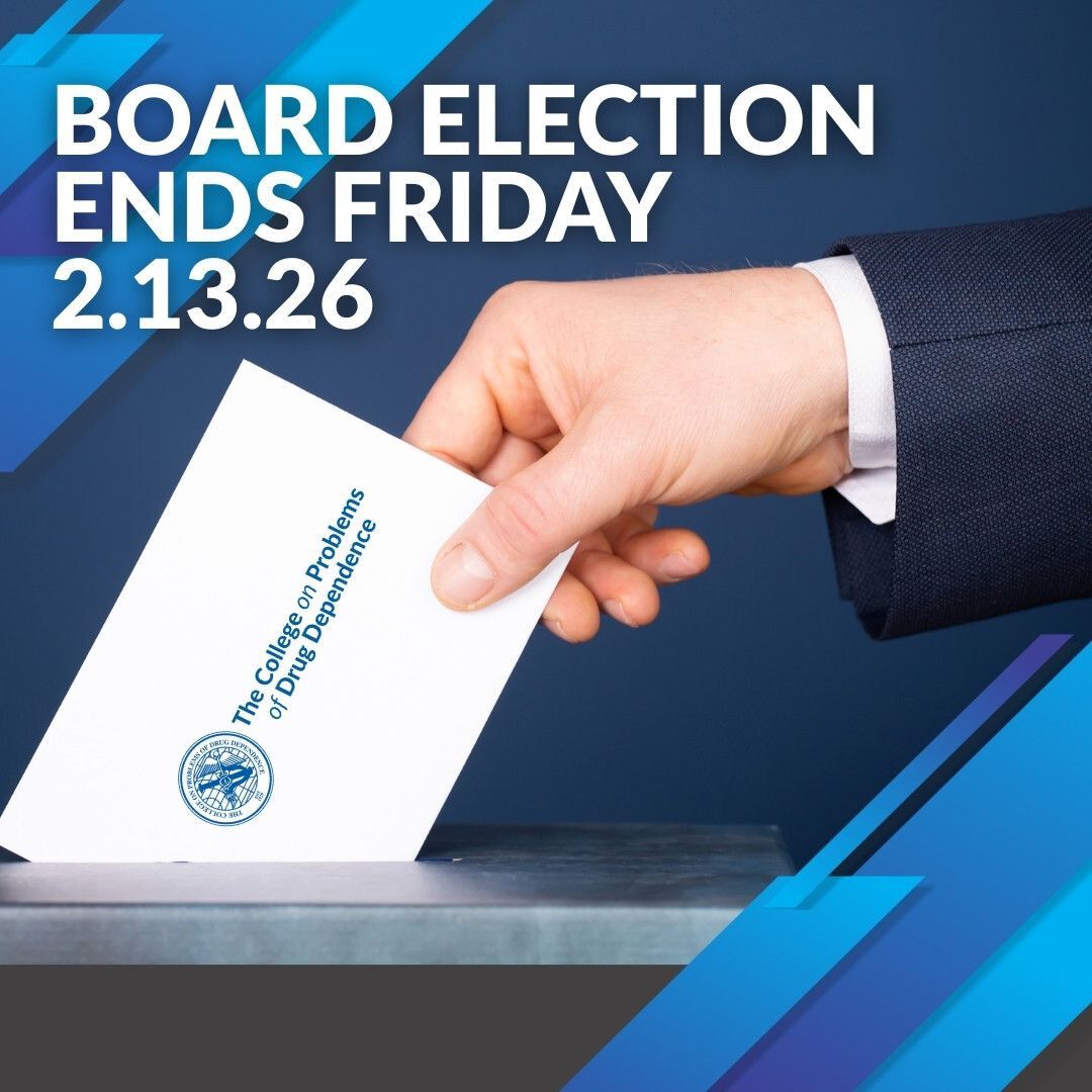 The College on Problems of Drug Dependence tweet media