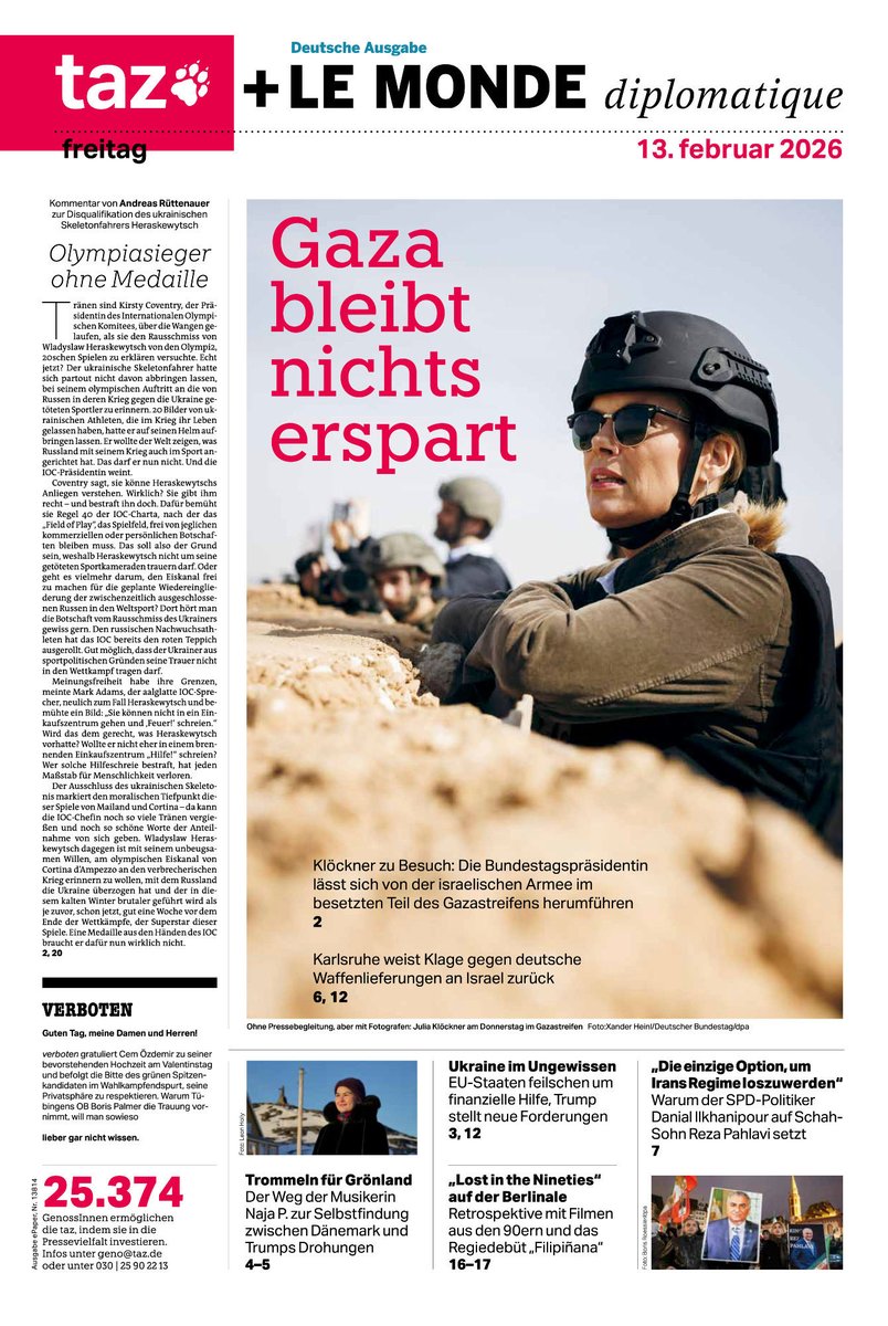 #tazeins zur Klöckner-Reise <a href="/tazgezwitscher/">taz</a> taz.de/Julia-Kloeckne…