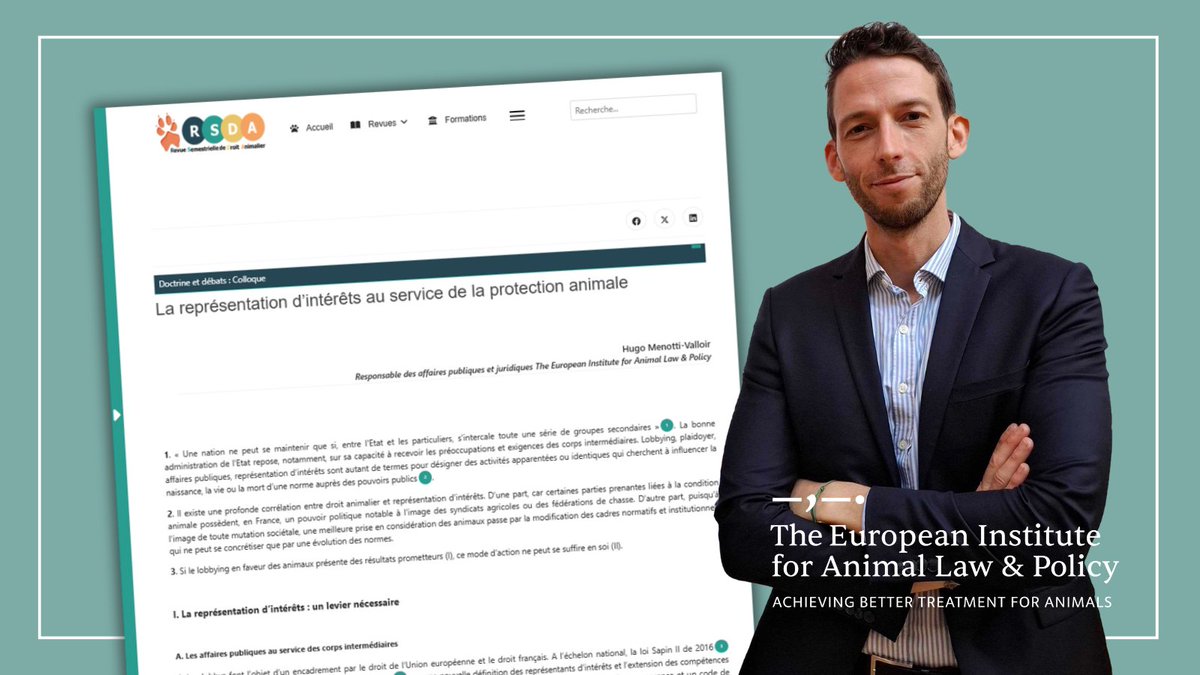 The European Institute for Animal Law & Policy tweet media