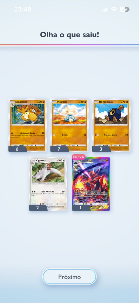 Laroccks's tweet photo. @FanTcgPocketBr no mesmo dia daquele godpack eu abri outro pacote no final do dia e veio essa carta, minha sorte tá absurda 🙌 https://t.co/AbDz0Ne3uU