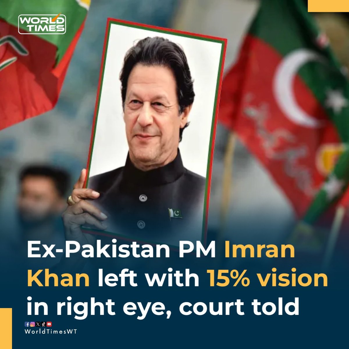A court-appointed lawyer has claimed that jailed former Prime Minister Imran Khan has been left with just 15 percent vision in his right eye after authorities allegedly ignored his complaints for three months, adding another layer of contention over his imprisonment.