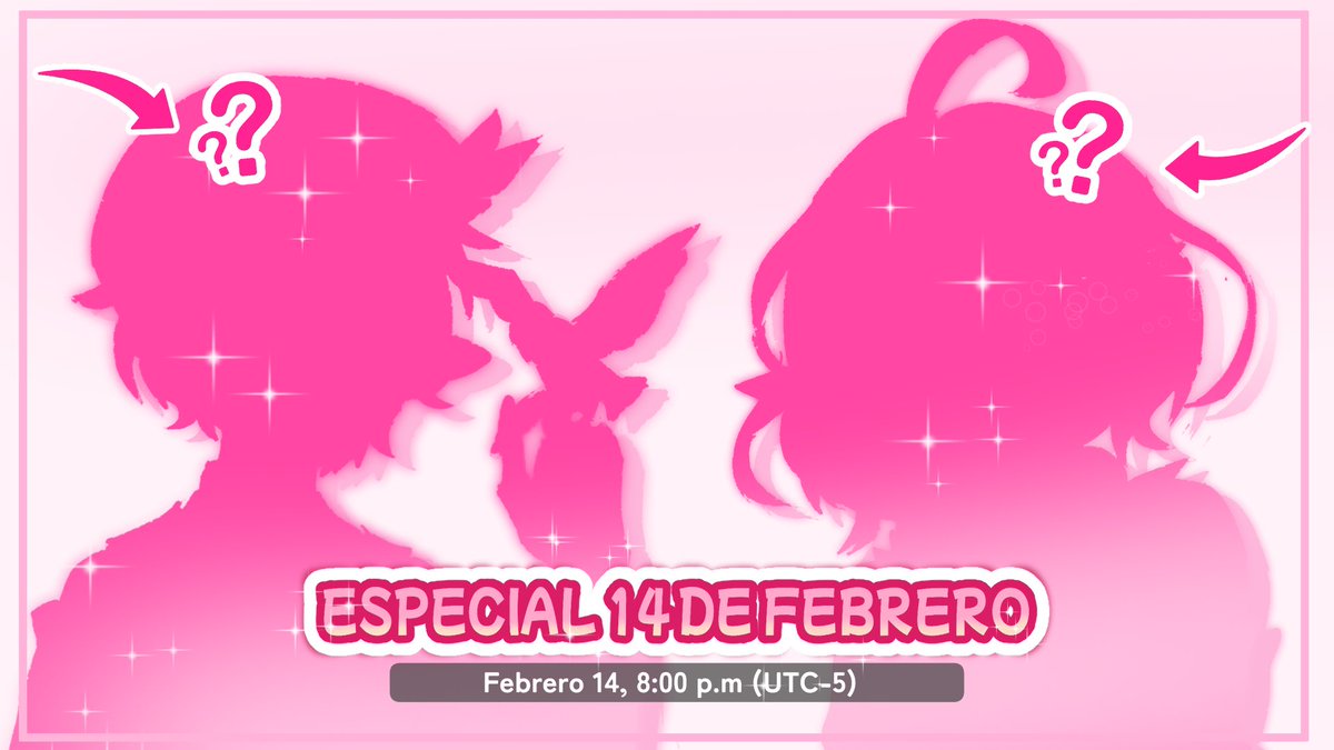 Dos intrusos se robarán el protagonismo este 14 de febrero!!💘🧸
Acaso <a href="/Monoko_Lonkard/">✧𝑴𝒐𝒏𝒐𝒌𝒐 𝑳𝒐𝒏𝒌𝒂𝒓𝒅✧✨🍃</a>  tiene idea de quienes son?💝

Descubramos quién es esta misteriosa pareja este 14 de 
febrero 💕
Hora: 🇲🇽7:00 pm 🇵🇪8:00 pm🇨🇱10:00 pm 

#VtuberES #VtuberUprising #SanValentin