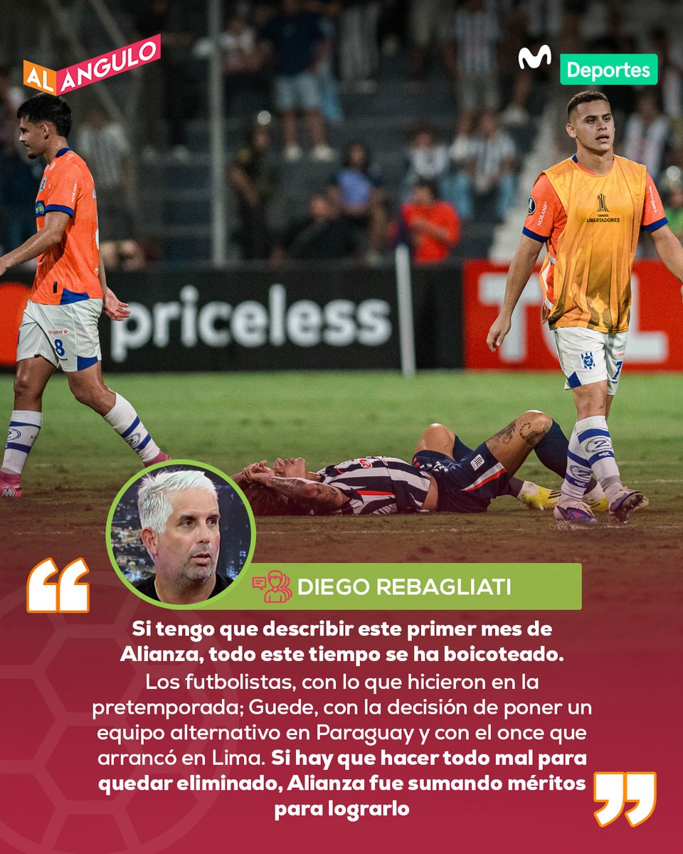 MovistarDeporPe's tweet photo. El empate en Matute no le bastó a Alianza Lima para pasar a la siguiente fase de la Copa Libertadores, y el panel de #AlAngulo analizó el desempeño del equipo 'blanquiazul' en la llave ante 2 de Mayo. 🔥🥅⚽ https://t.co/OZwrnClJrs