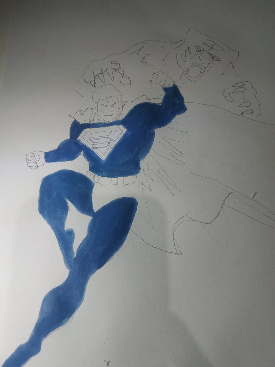 elkaffear's tweet image. My original hand drawn for $SUPER 
KILL THE BEAR!!!
@SuperOnSol_ 

 #SUPERCOIN $SUPER