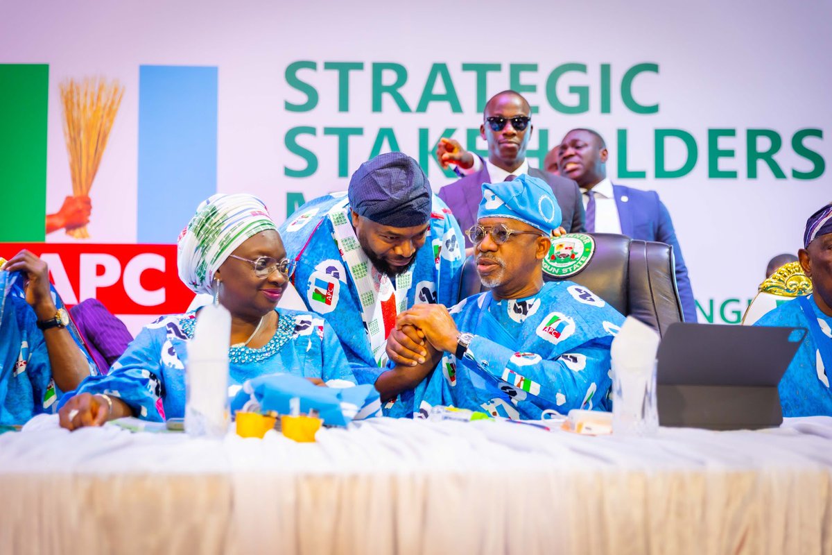 bosuntijani's tweet photo. As we begin the process of seeking a fresh mandate to sustain the momentum of the progressive reforms and initiatives of President @officialABAT, GCFR, I was pleased to connect with @OfficialAPCNg stakeholders in Ogun State at the meeting convened by our Governor, Prince  @DapoAbiodunCON, in Abeokuta.

It was an important opportunity to engage party faithful, reaffirm our shared vision, and express my appreciation for their continued support as I serve in this administration. I also highlighted the strength of the work we have delivered through the @FMCIDENigeria, both nationally and in Ogun State.

As our Governor noted, Ogun has been a major beneficiary of strategic investments in infrastructure, housing, healthcare, and job creation—contributing to the State’s GDP growth to over ₦17 trillion.

Our collective task now is to build on these foundations with unity, discipline, and clarity of purpose to ensure shared prosperity across every part of Ogun State.