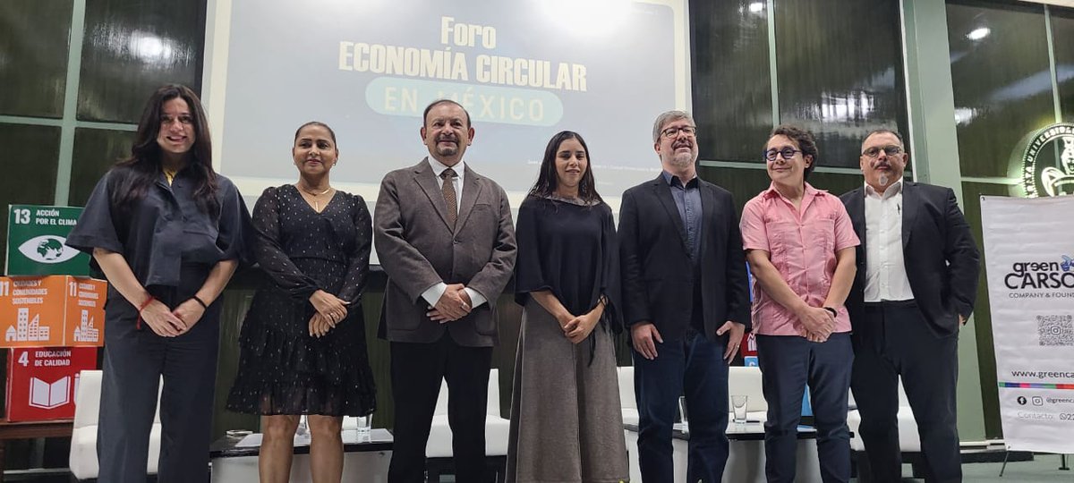 latankmedia's tweet photo. La economía circular en #México se construye con diálogo, ciencia y acción ♻️🇲🇽 Así se desarrolla el Foro de Economía Circular en la Facultad de Ingeniería de la @BUAPoficial, en colaboración con @GreenCarsonC.

@AmbienteGobPue @ellenmacarthur #EconomíaCircular #Sostenibilidad https://t.co/ydAc06uX5b
