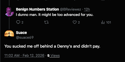 DreadEther's tweet photo. @suace69 So not only are you a godless individual who has a fetish for transformers and other men, but you’re literally a poor slave
stuck in your own version of hell. 

As I said, clock in to work, peasant, and get some help. Those fetishes are ungodly and unnatural. 🤣 https://t.co/davjtg60yT