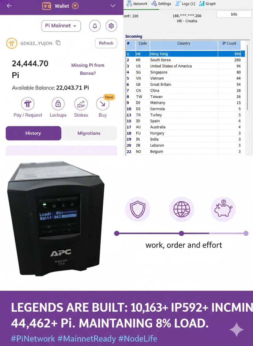 The "Legend in the Making" Post 🏆
​Legends aren't born; they are built through discipline, hard work, and relentless persistence. 🛠️✨
​What started as a journey to secure a Pi Node has evolved into a professional-grade infrastructure. From overcoming I/O errors and time drifts