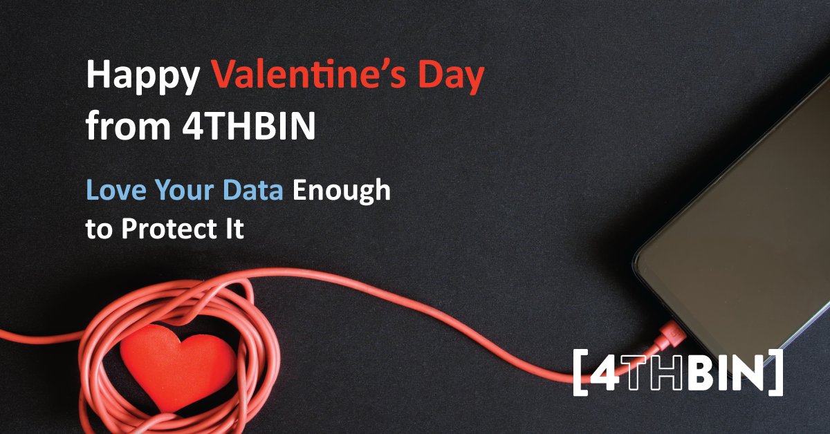This Valentine’s Day, show your data a little extra love. Just because a device is no longer in use does not mean the information on it disappears. Secure disposal is one of the smartest ways to protect your organization.

4thbin.com/news-events/Ha…