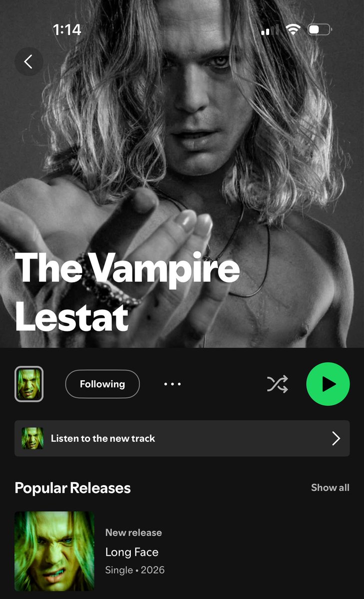 everyone posting this and talking about the vampire lestat like the police didn't find human remains and evidence of cannibalism in his NOLA home that he sold in 1940