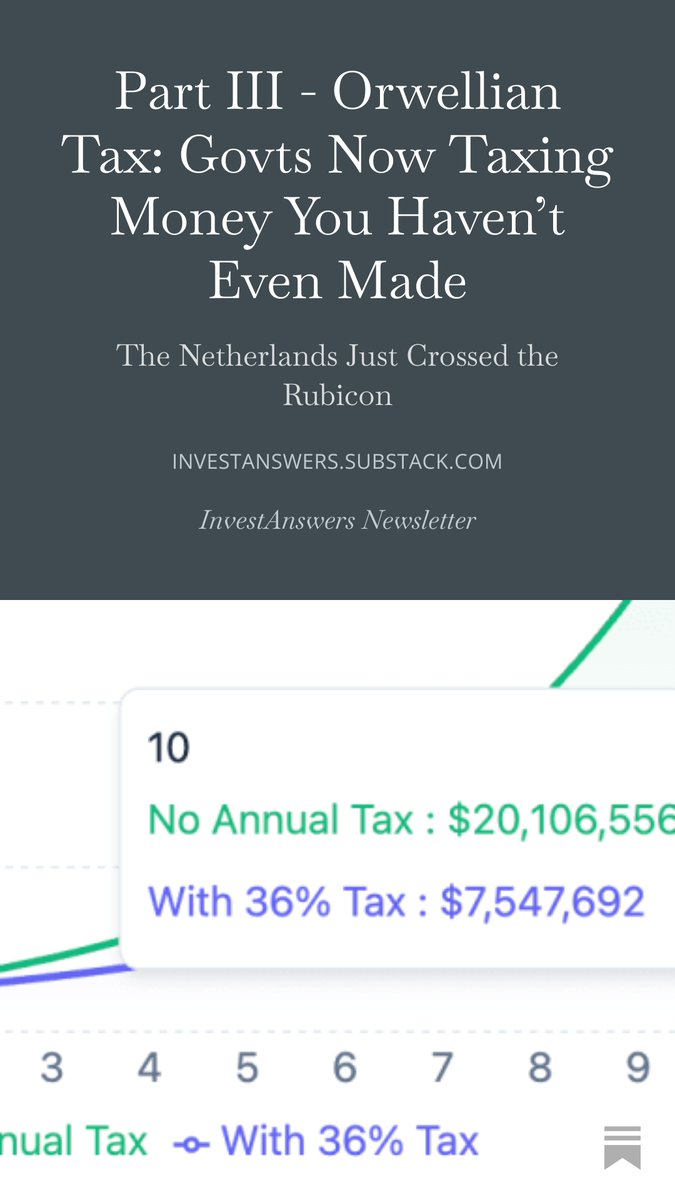 Well, the Netherlands just crossed the Rubicon. Welcome to the New World of Orwell and Tax regimes. open.substack.com/pub/investansw…