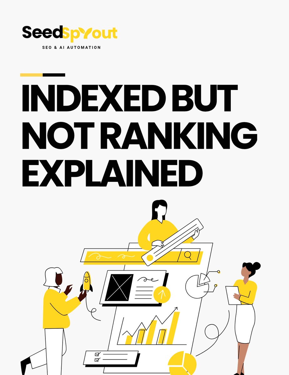 SeedsproutUk's tweet photo. Your page can be indexed but still not rank. Indexed means Google knows it exists. Ranking means Google thinks it’s worth showing. Being indexed is step one. Quality, clarity, and usefulness decide who shows up first. https://t.co/P7b8Vz0TdF