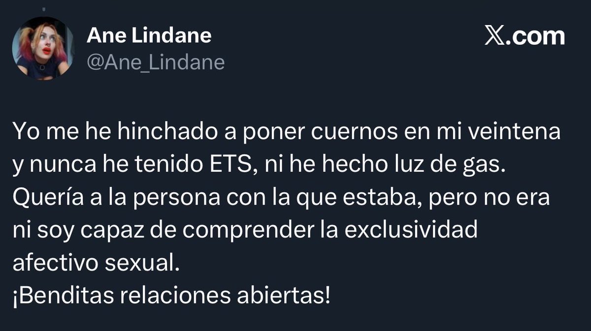 decís cualquier cosa para quitaros de encima el peso de ser malas personas