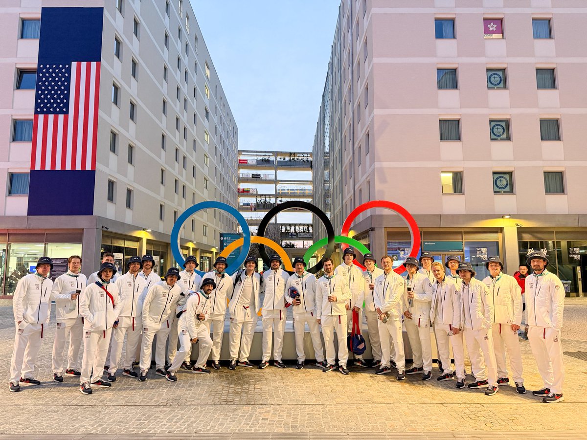 usahockey's tweet photo. Rolling into game one in style 😎 🇺🇸 #WinterOlympics https://t.co/l0AOTQoFM6