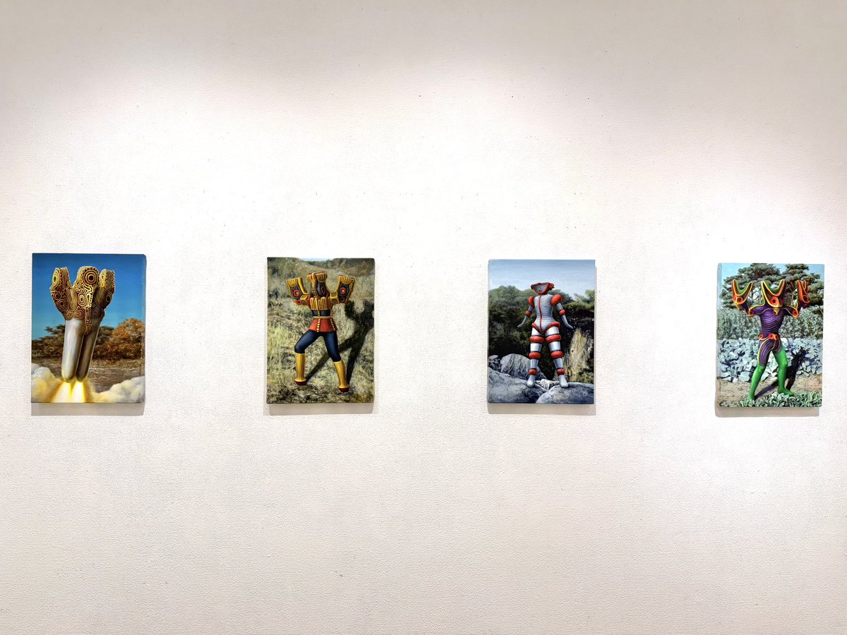 銀座・ギャラリーSIACCAにて松山賢さん@MATUYAMA_Ken の個展「怪人と