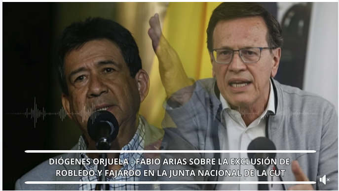 <a href="/diogenesorjuela/">Diógenes Orjuela</a> , expresidente de la <a href="/cutcolombia/">Central Unitaria de Trabajadores</a> , desnuda la antidemocracia y cinismo de Fabio Arias y los sindicalistas funcionales al gobierno. 😡👏

Escuchar completo aquí: 👇
fb.watch/FdNxnlfF4F/