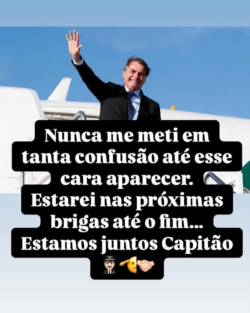 Tmj até o final Presidente!