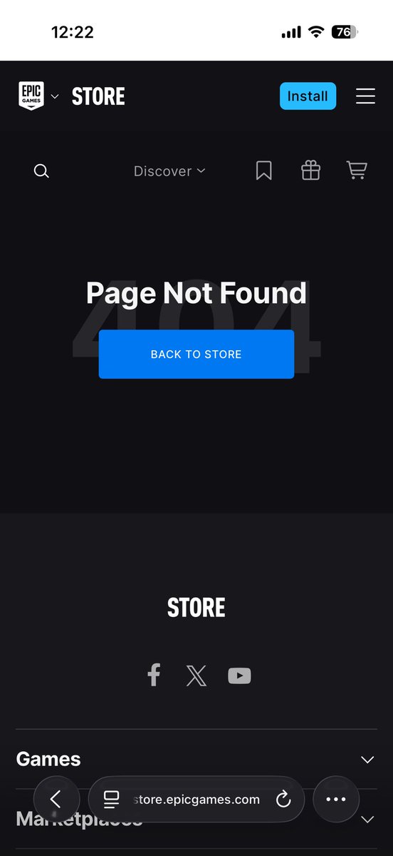 heytones's tweet photo. @FortniteStatus The exact v-bucks amount page seems to be down. I keep getting this page. 

I’ve tried on 2 separate devices. https://t.co/4gX32zFGga