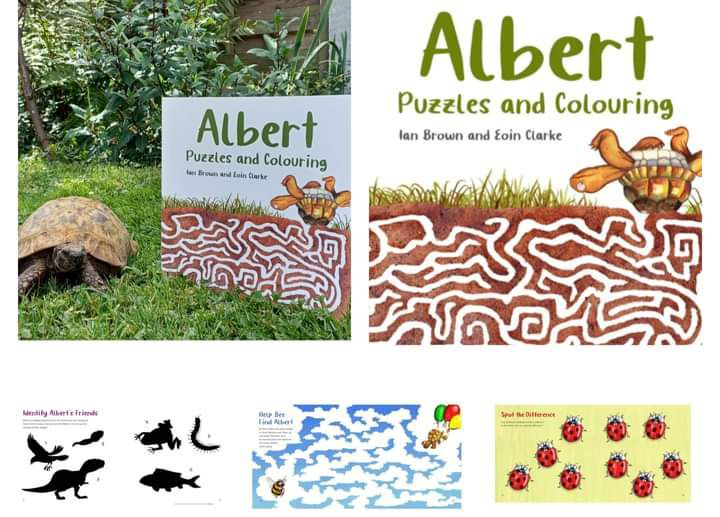 AlbertTortoise's tweet image. It's #halfterm soon. #ALBERTthetortoise #ActivityBook ALBERT PUZZLES AND COLOURING is packed with #fun #puzzles and #brainteasers for young minds. Join the Dots, Spot the Difference, Mazes, Colouring featuring our #favourite #tortoise and #picturebook pals Alberttortoise.com