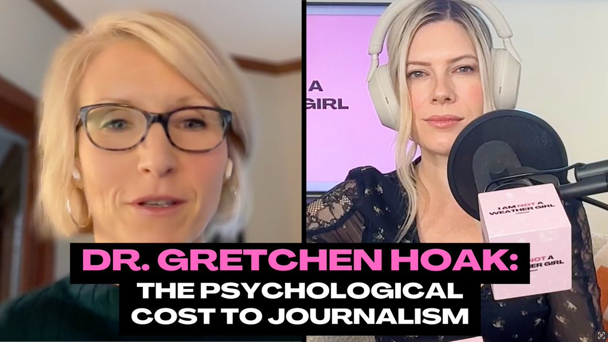 #JOURNALISTS: Dr. Gretchen Hoak has her PhD specifically in the psychological and mental costs of #journalism. Fascinating conversation. Listen below ⬇️
APPLE: podcasts.apple.com/us/podcast/the…
SPOTIFY: open.spotify.com/episode/3b7kJw… #news #journalist #reporter #reporting