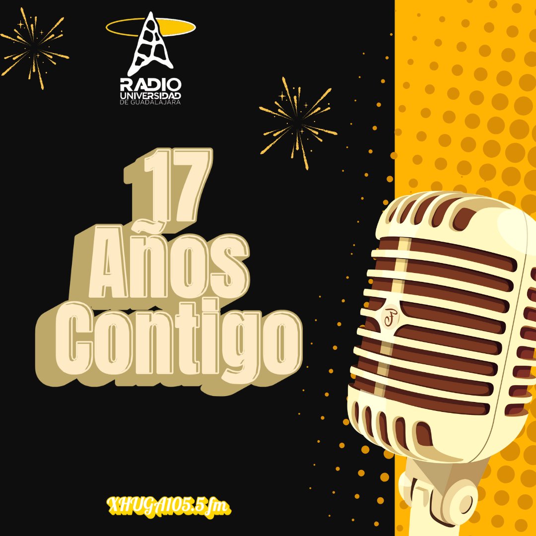 🎉📻 ¡Celebramos 17 años al aire!

En #XHUGARadioUdeG cumplimos 17 años de historia, voces, música y comunidad. 🎙️✨

Gracias por acompañarnos, escucharnos y ser parte de esta frecuencia que conecta a Ameca.

¡Vamos por más radio! 🔥

#AniversarioXHUGA #17AñosAlAire #RadioUdeG