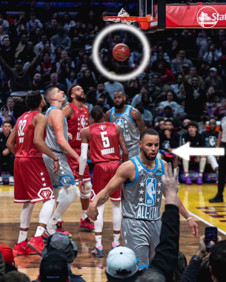 Remembering this moment from #NBAAllStar 2022 👀
Master of the lookaway three.