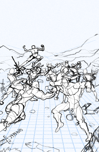 Gustavomeloart's tweet photo. Fate of the Angels – The First War is now live on Kickstarter! 

You can support the project here: https://t.co/RZjWhQoMlc 
Here’s Cover 03, where I worked exclusively on the pencils. 
Writer and co-creator: jaredarogers  
Writer and co-creator: ar_willsmith https://t.co/rXsIZoxtkO