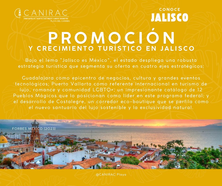 ¡Jalisco lo tiene todo y para todos! 🇲🇽✨

#Jalisco #VisitaMéxico #PueblosMágicos #Guadalajara #PuertoVallarta #Costalegre #TravelMexico #TurismoSostenible