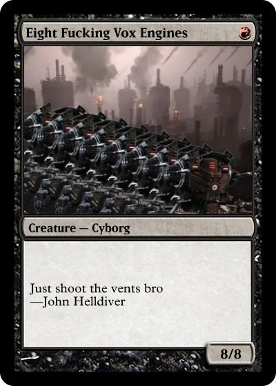 You have activated my fuck you card #Helldivers2
