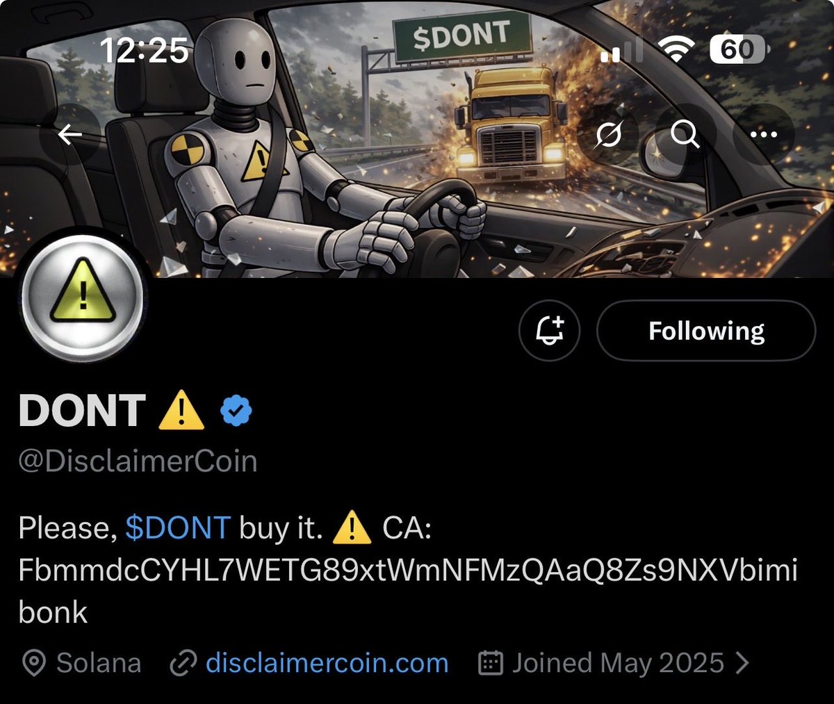 So you’re telling me <a href="/defidevcorp/">DeFi Dev Corp. (DFDV)</a>  created <a href="/DisclaimerCoin/">DONT ⚠️</a> in May had the idea of this meme 6.5 months are paying for market makers, but $Dont have a plan for it? I $dont believe