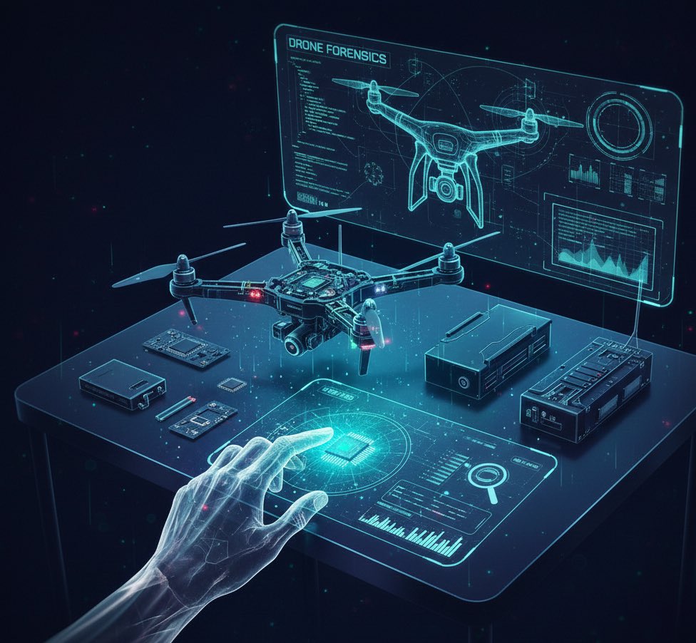Drone forensics turns a drone into evidence.

Flight logs, GPS paths, timestamps, controller IDs, and app data can reveal where it flew, when, and who operated it. Even deleted media can leave artifacts behind.

A drone isn’t just a camera in the sky. It’s a flying data recorder.