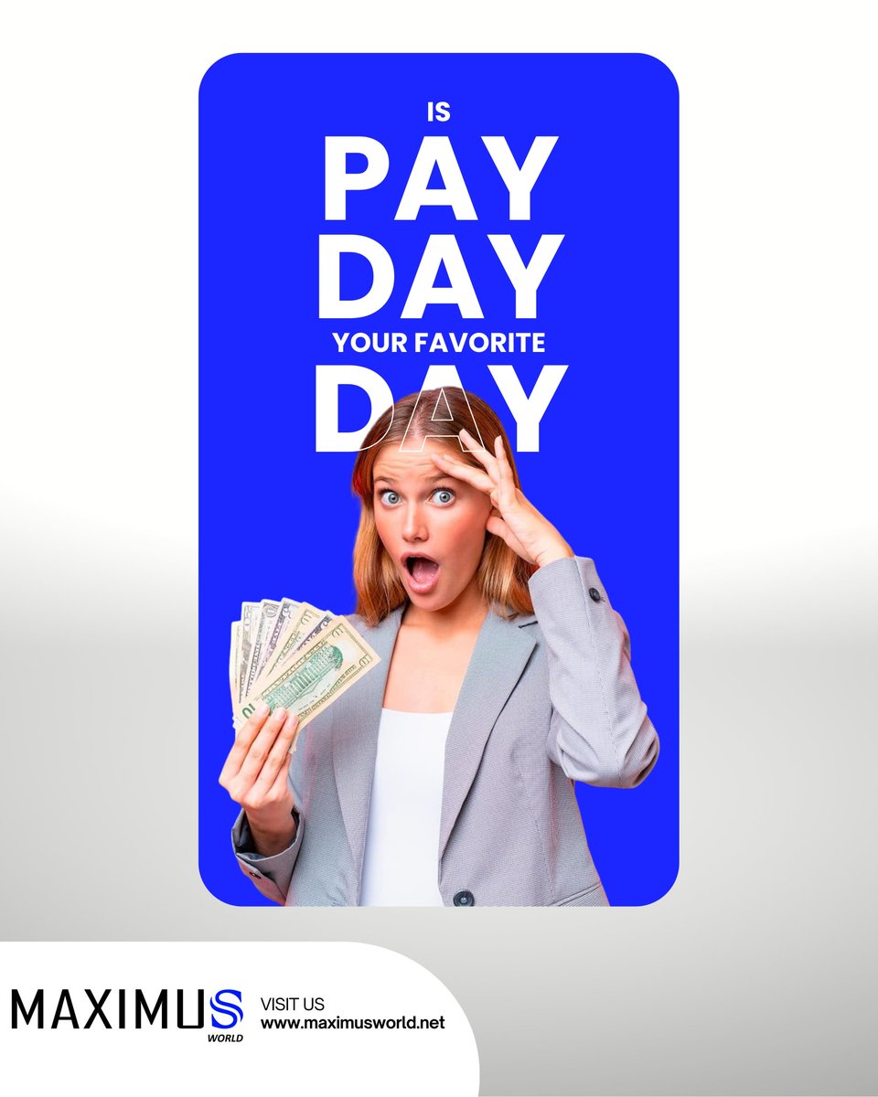 maximuswld's tweet photo. Is payday your favorite day? Celebrate the moment when your hard work pays off and dreams come true. https://t.co/NMQySH3BZf