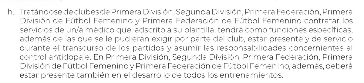 ‼️ Actualització. El Badalona, que encara no ha rebut la resolució, defensa que la normativa ha canviat i ara (foto 1) només obliguen tenir equip mèdic l’equip local. Abans (foto 2) sí que era obligatori

El Badalona no és l’únic equip sancionat per aquest motiu a la Lliga F