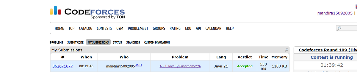 mandira9051's tweet photo. 💻 DAY 32 of solving problems on @codeforces
#vit #vitbhopal #java #dsa #practice #50daysofcoding #codeforces #dailyquestion https://t.co/jJ1ayvK4ZL
